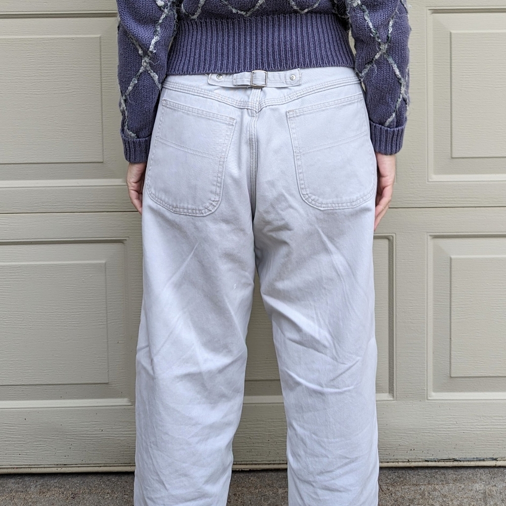 loose fit 1990's 90's BUCKLE BACK JEANS lee riveted M - Picture 4 of 11